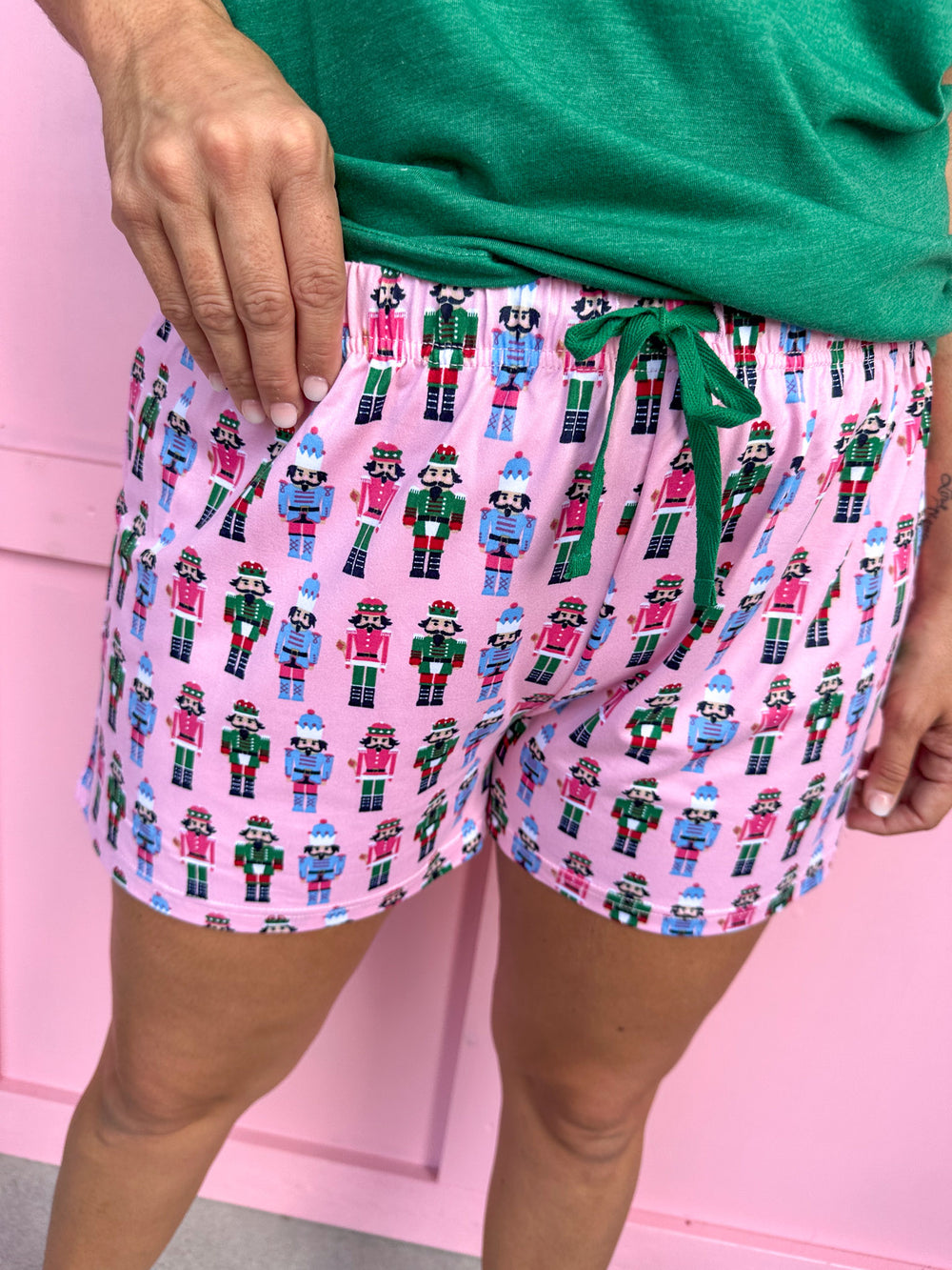 Nutcracker March Sleep Shorts - Pink