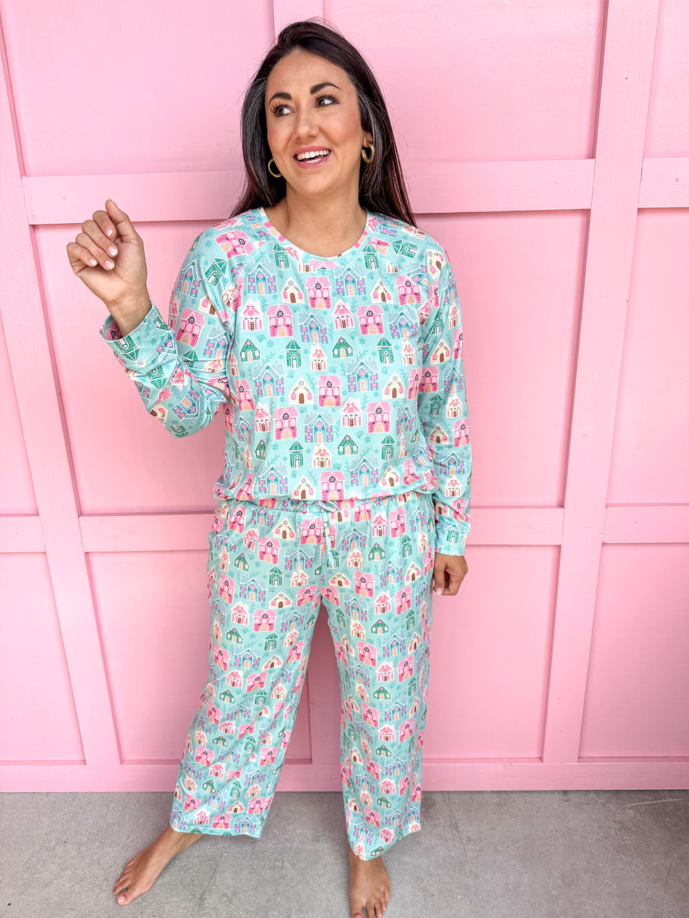 Mary Square | Annie L/S Pajama Set - Home Sweet Home