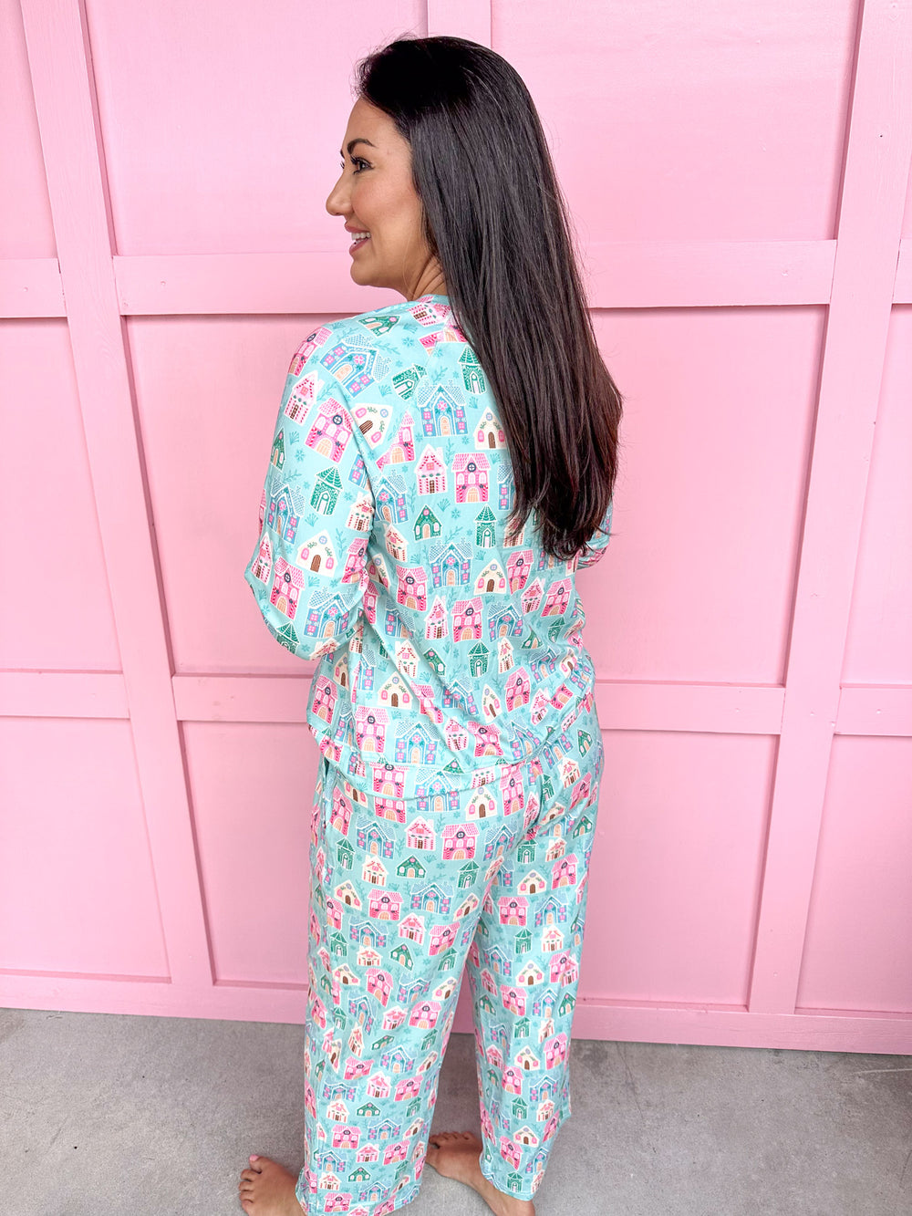 Mary Square | Annie L/S Pajama Set - Home Sweet Home