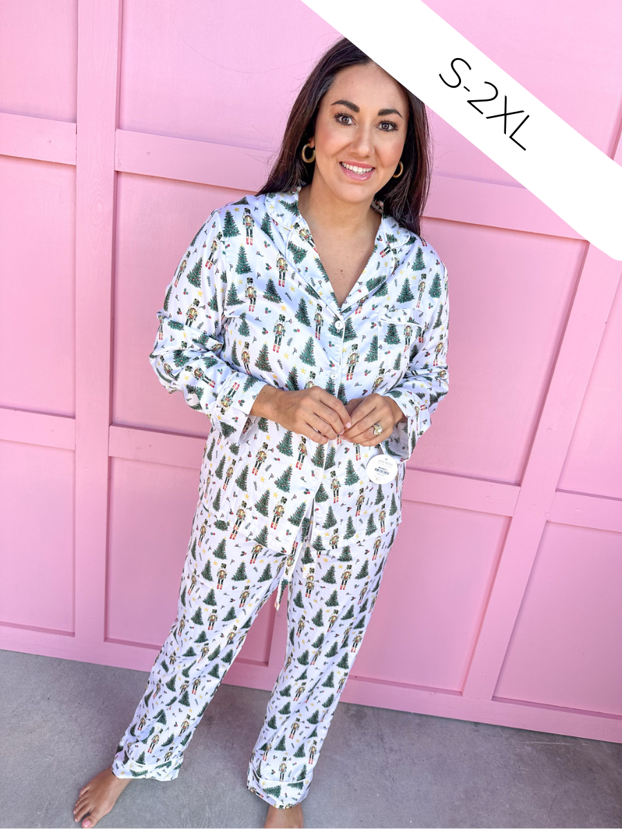 Jane Marie | Holiday Traditions Silky Satin L/S Pajama Set