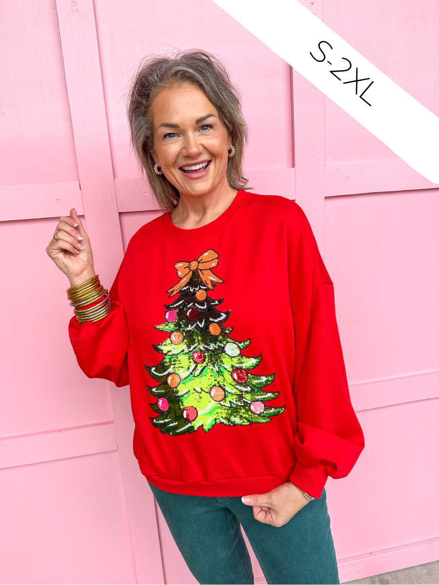 Sparkle & Shine Christmas Tree Sweatshirt