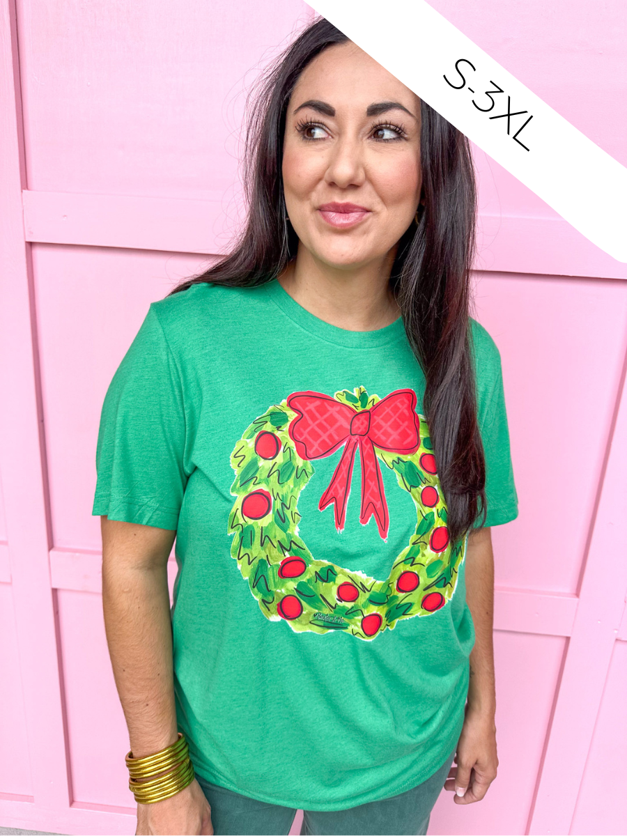 Baxter & Me | Christmas Wreath Tee