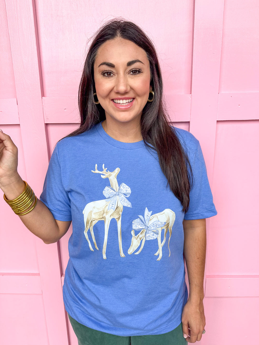 Classic Deer with Bow Tee