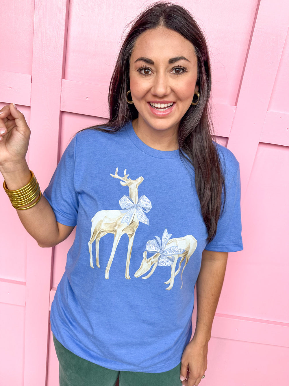 Classic Deer with Bow Tee