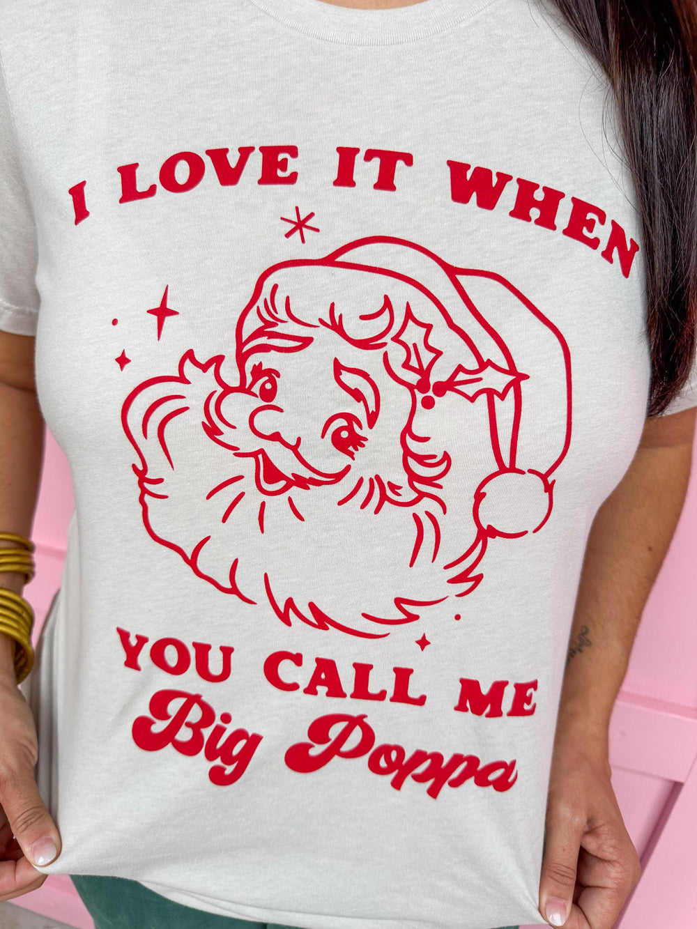 Big Poppa Santa Tee