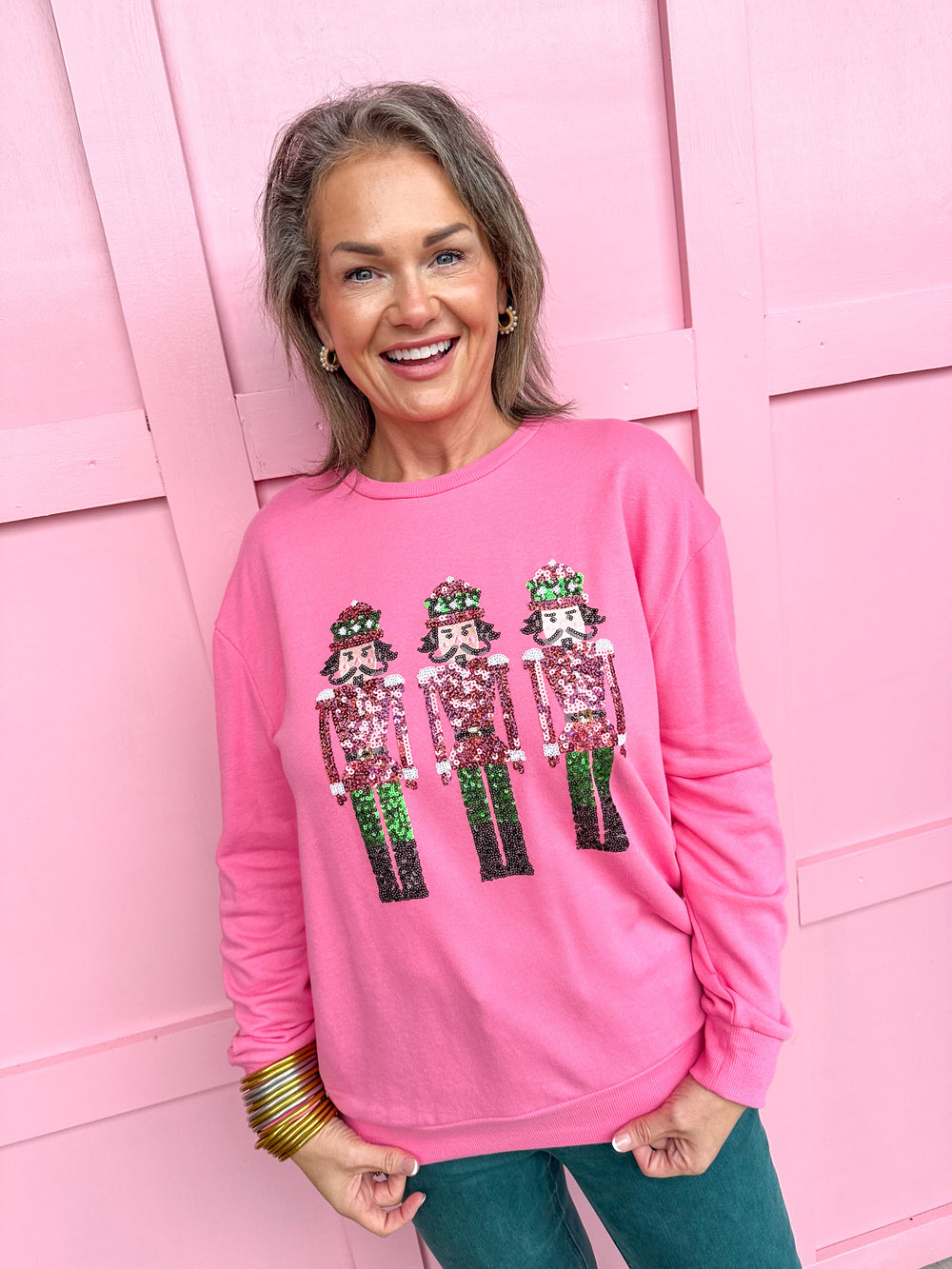 Nutcracker March Sequin Sweatshirt