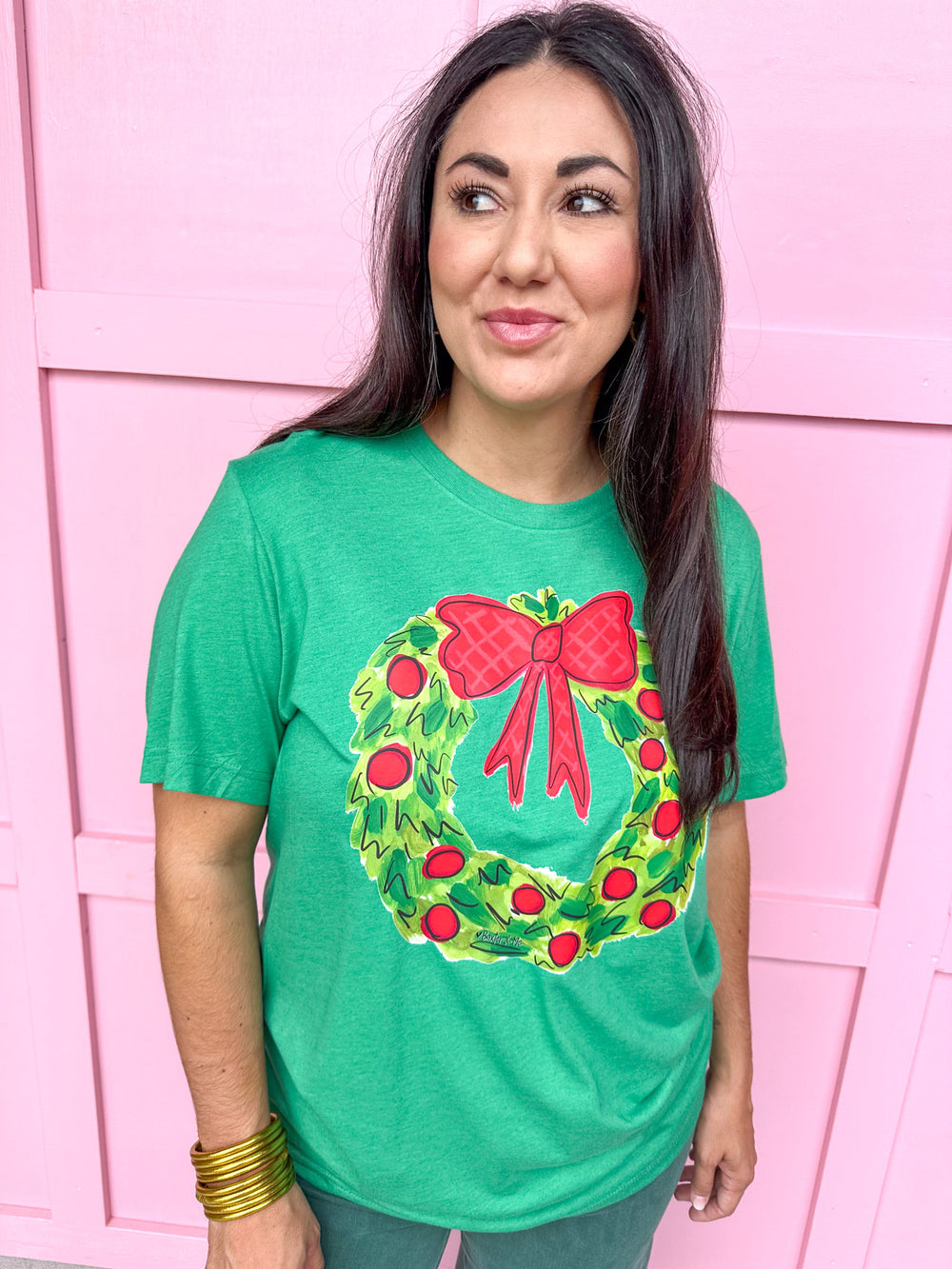 Baxter & Me | Christmas Wreath Tee