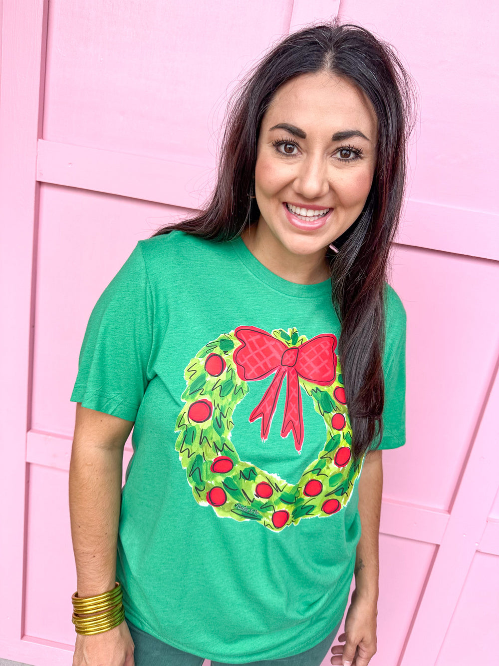 Baxter & Me | Christmas Wreath Tee