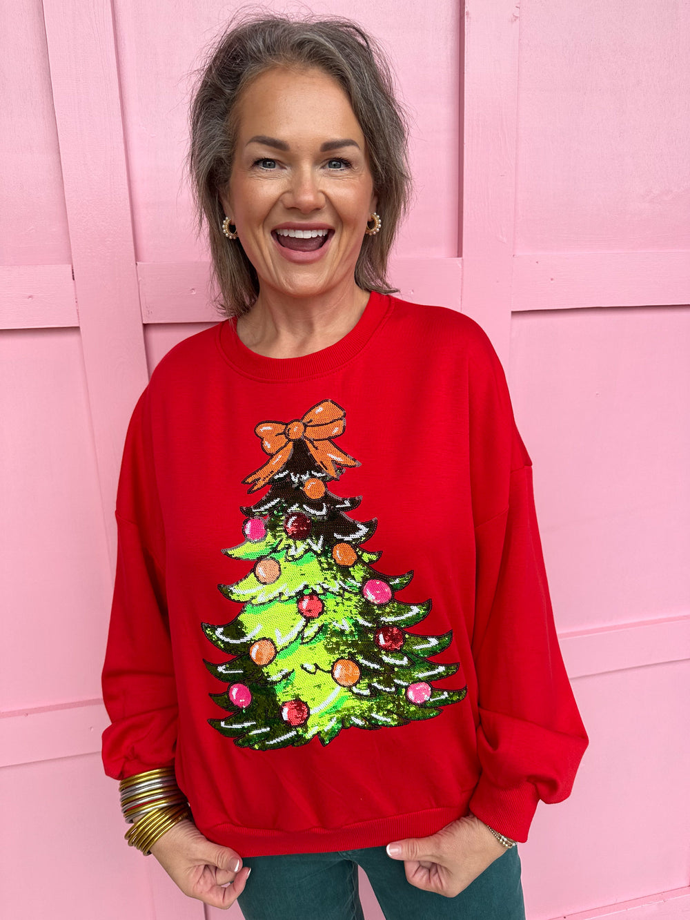 Sparkle & Shine Christmas Tree Sweatshirt