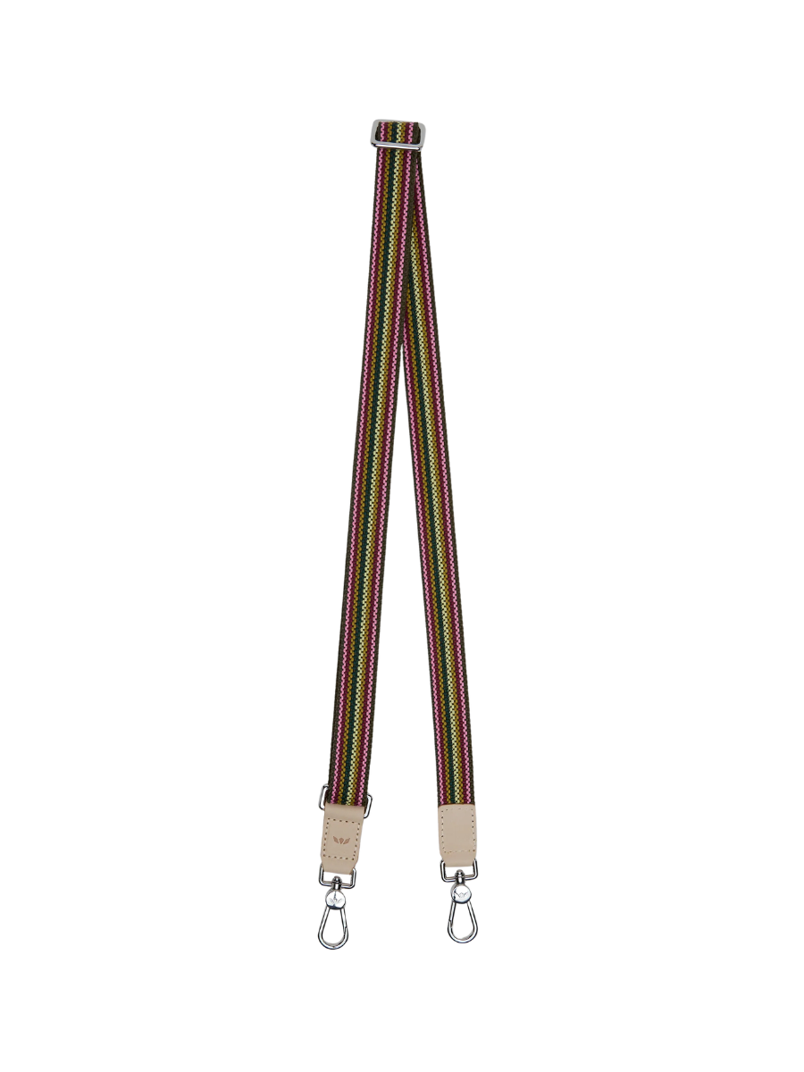 Consuela | Slim Crossbody Strap - Olivo Webbing