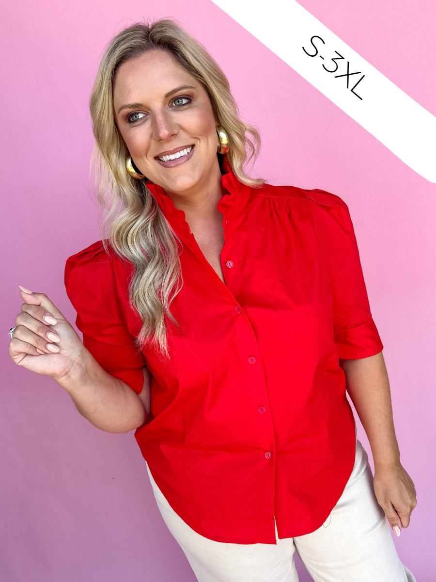 ADRIENNE | Jodie Top - Red