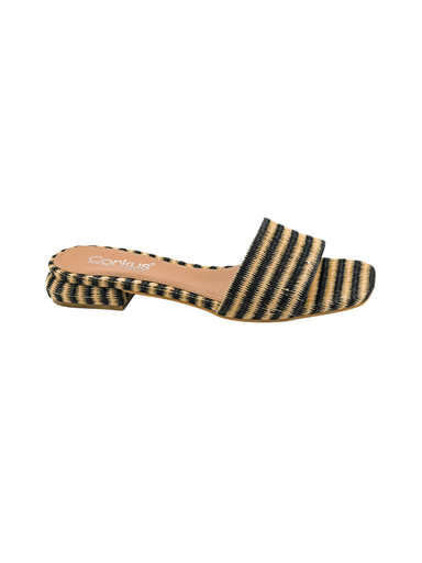 CORKYS Our Lil Secret Sandals Black Natural Raffia womens boutique jincy's
