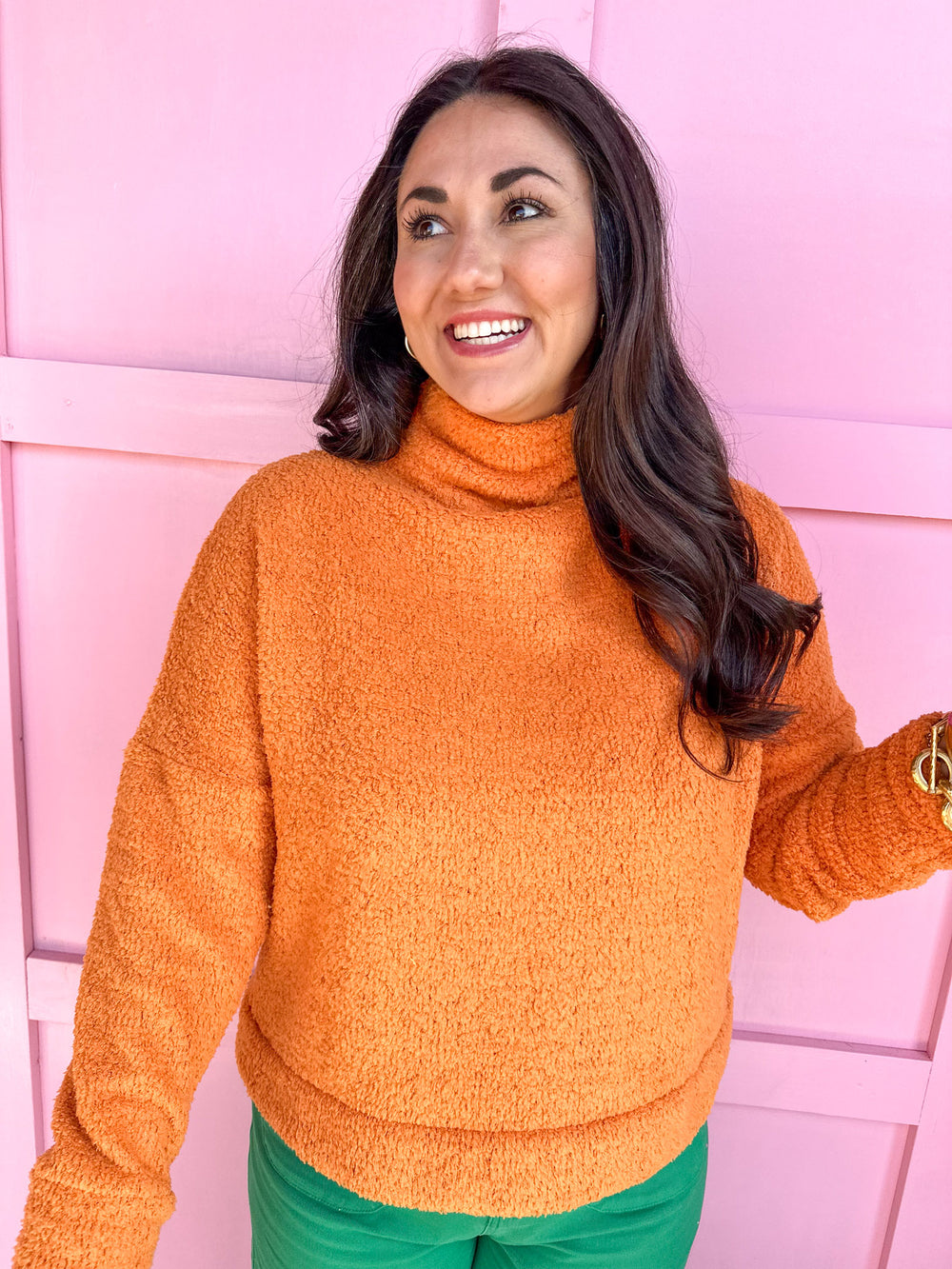 Cozier Than Most Sweater - Orange