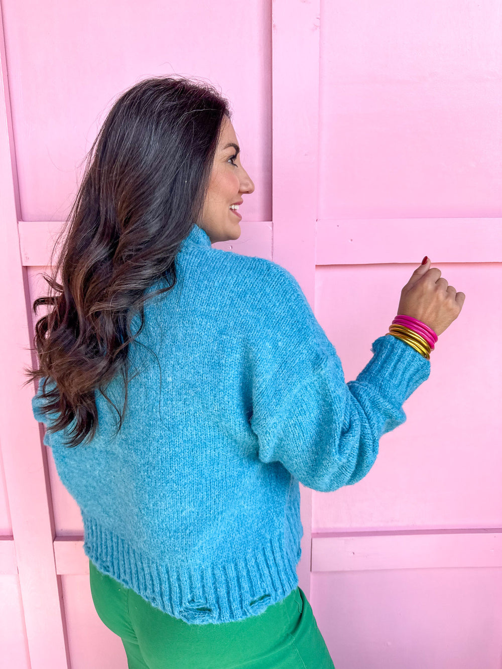 Simple Choice Sweater - Blue