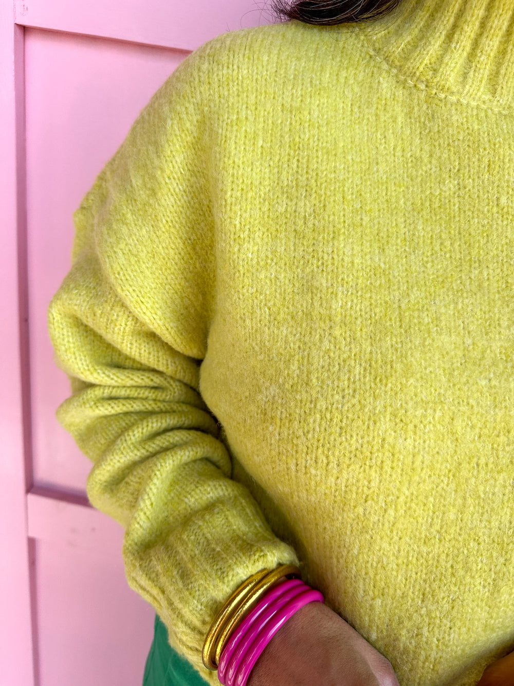 Simple Choice Sweater - Lime