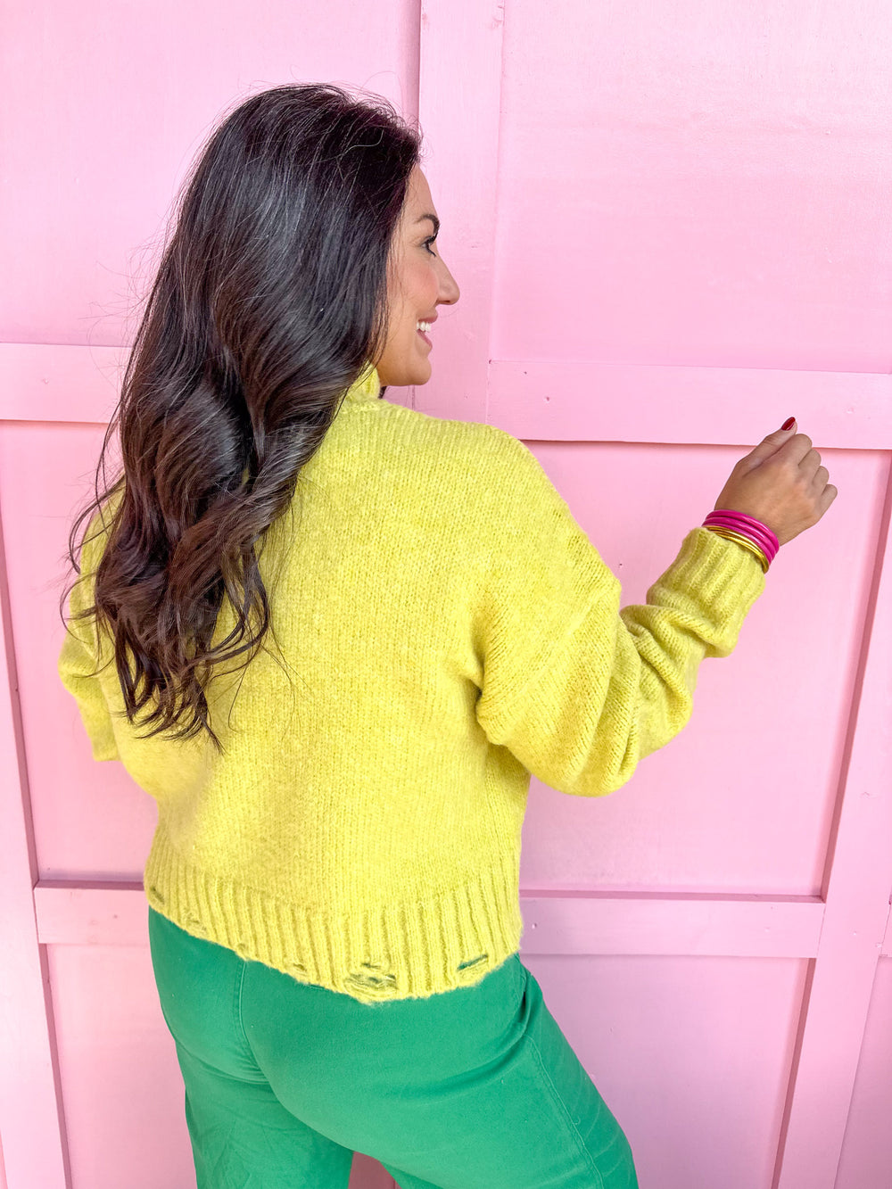 Simple Choice Sweater - Lime