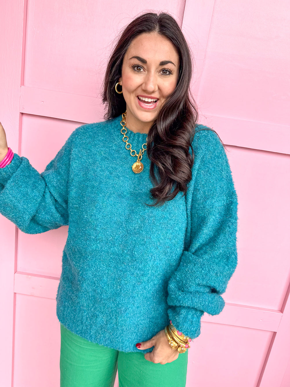 Feeling Cozy Sweater - Seafoam