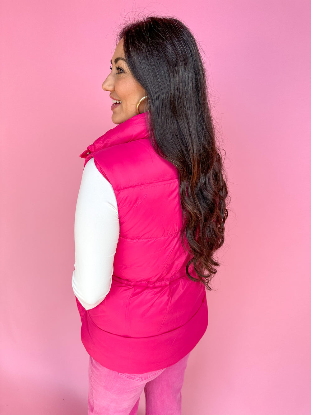 Wintry Weather Vest - Pink