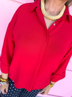 Gracefully Yours Top - Red