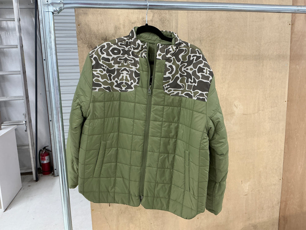 Southern Casanova | Reversible Lofted Jacket -Old Pine Camo