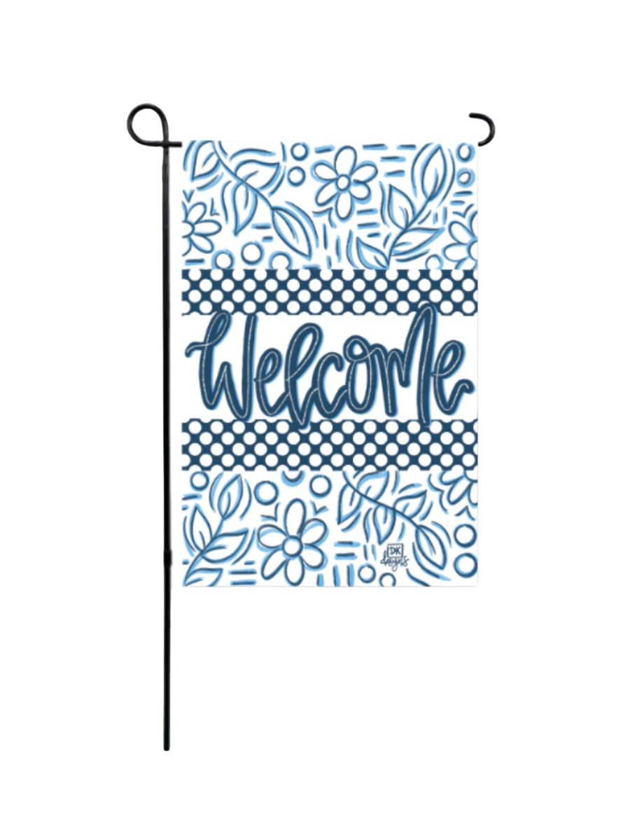 DK Designs | Blue & White Welcome Glam