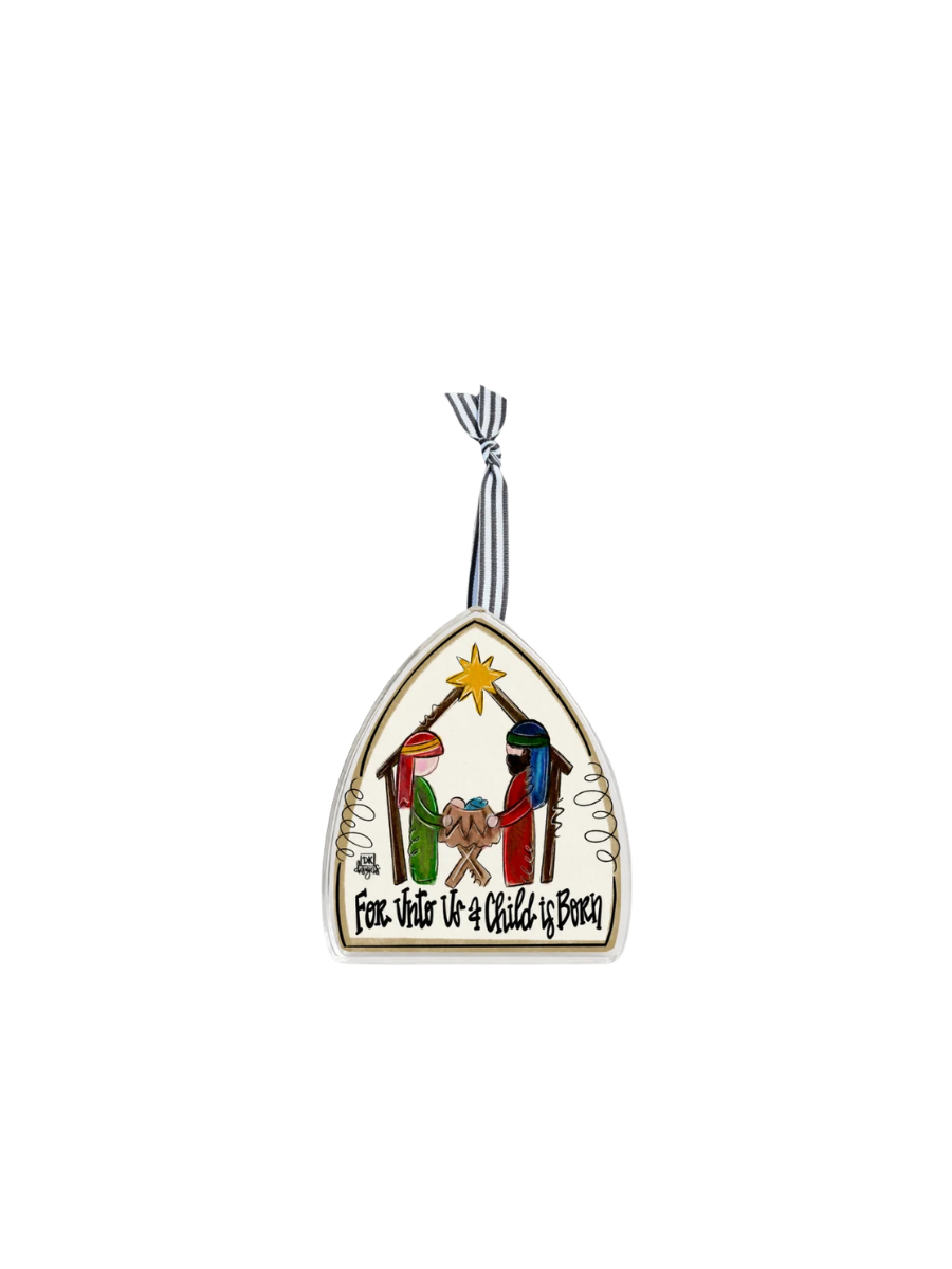 DK Designs |  Acrylic Ornament - Nativity Cathedral