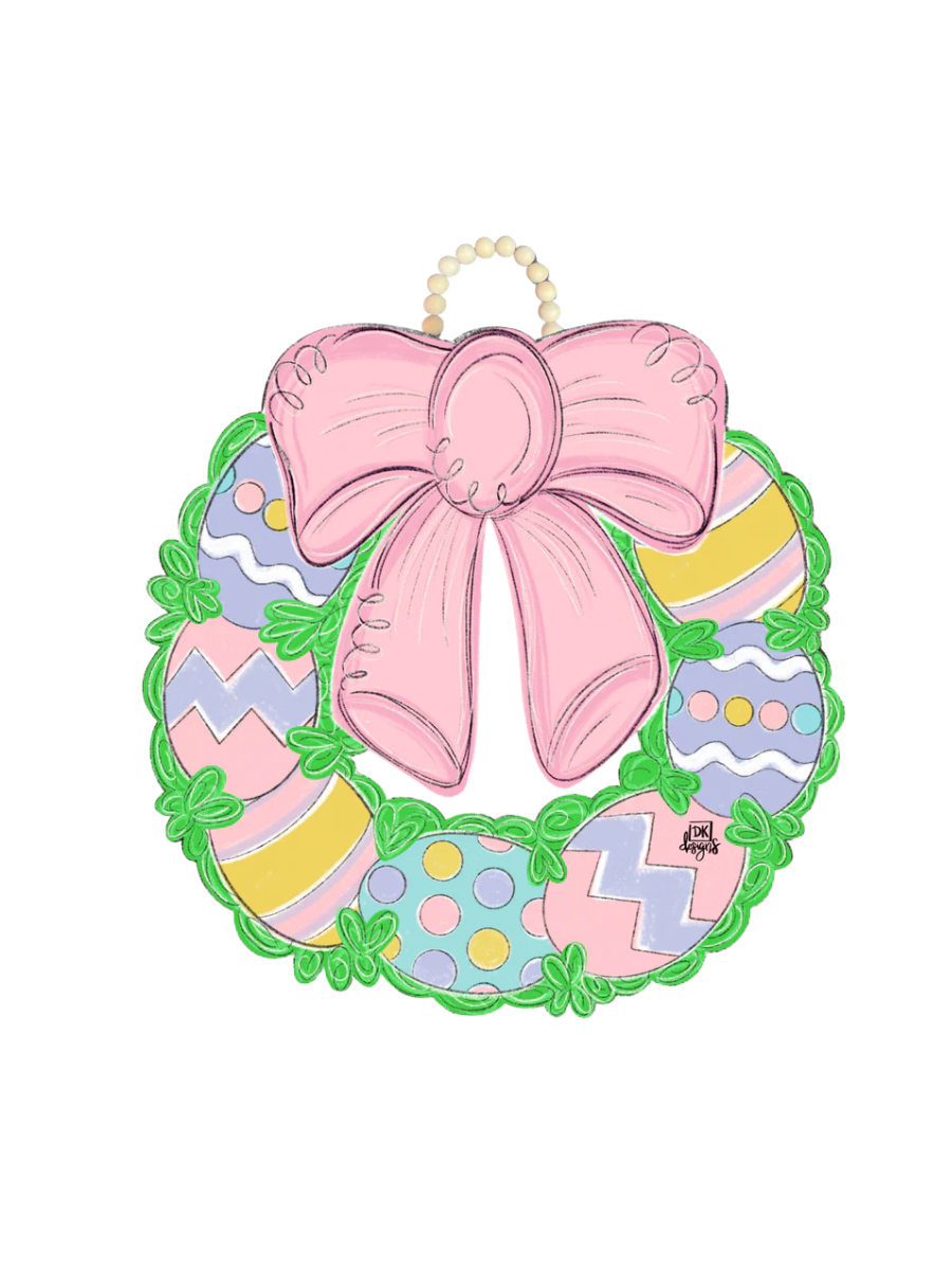 DK Designs | Easter Egg Wreath Door Hanger