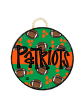 DK Designs | Patriots Football Door Hanger
