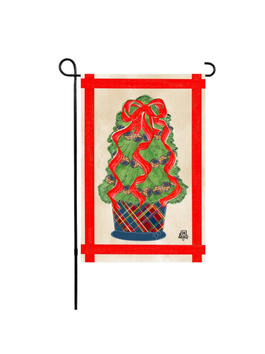 DK Designs | Garden Glam - Plaid Navy Tree