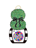 DK Designs | Black & White Topiary Hanger for Mini