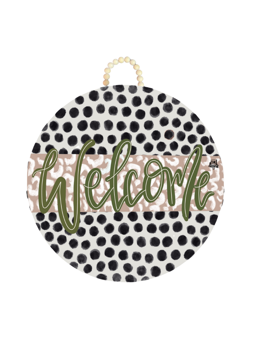 DK Designs | Mocha Zoey Door Hanger