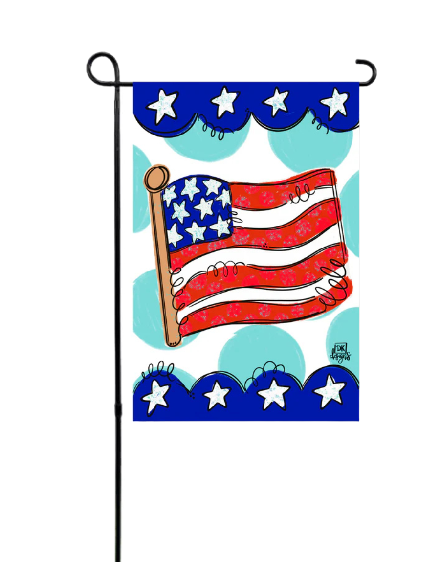 DK Designs | American Flag Garden Glam