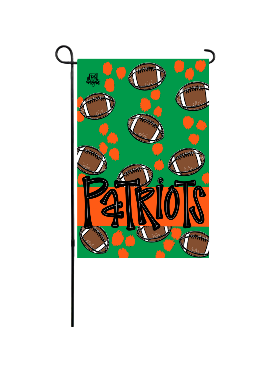 DK Designs | Patriots Football Glam Flag