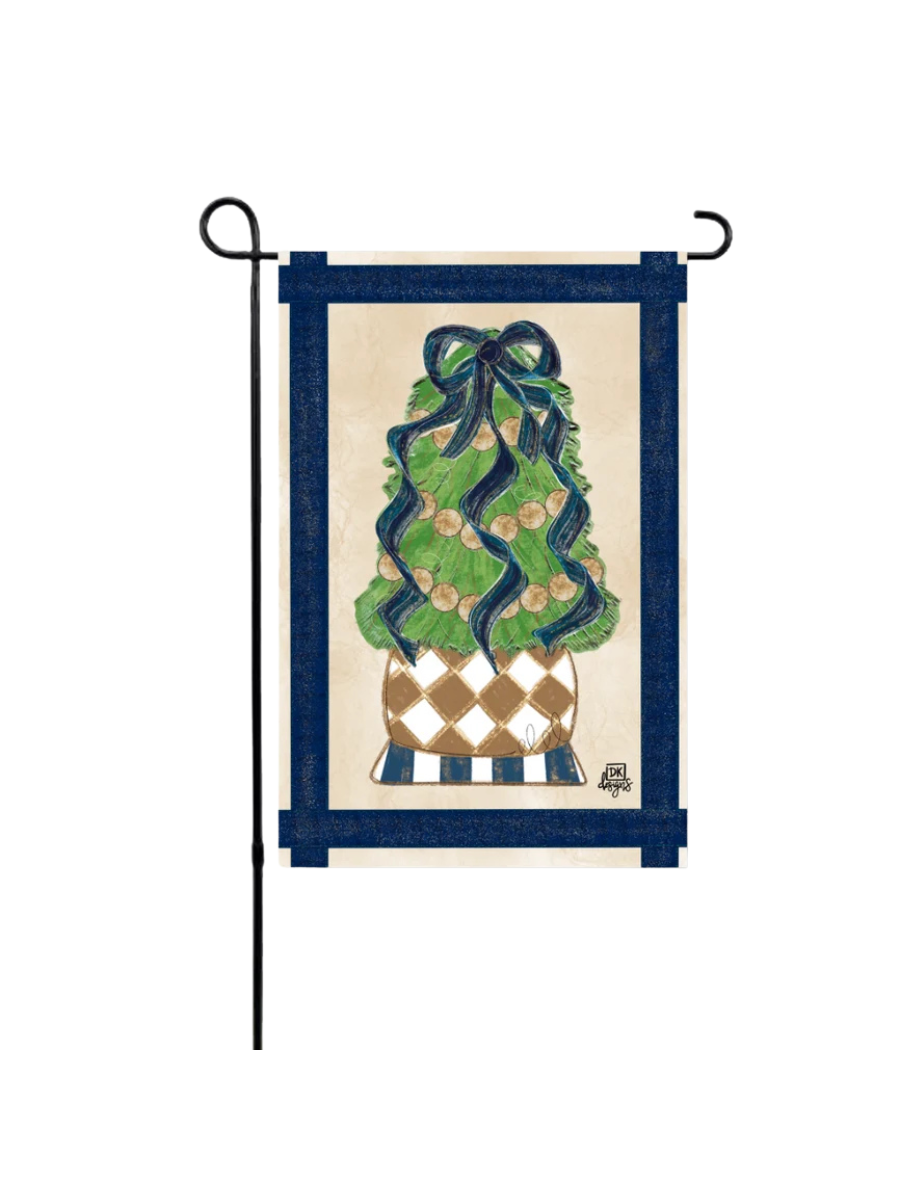 DK Designs | Garden Glam - Navy & Gold Christmas Tree