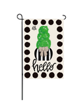 DK Designs| Black and White Topiary Glam Flag