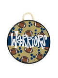 DK Designs | Warriors Football Door Hanger