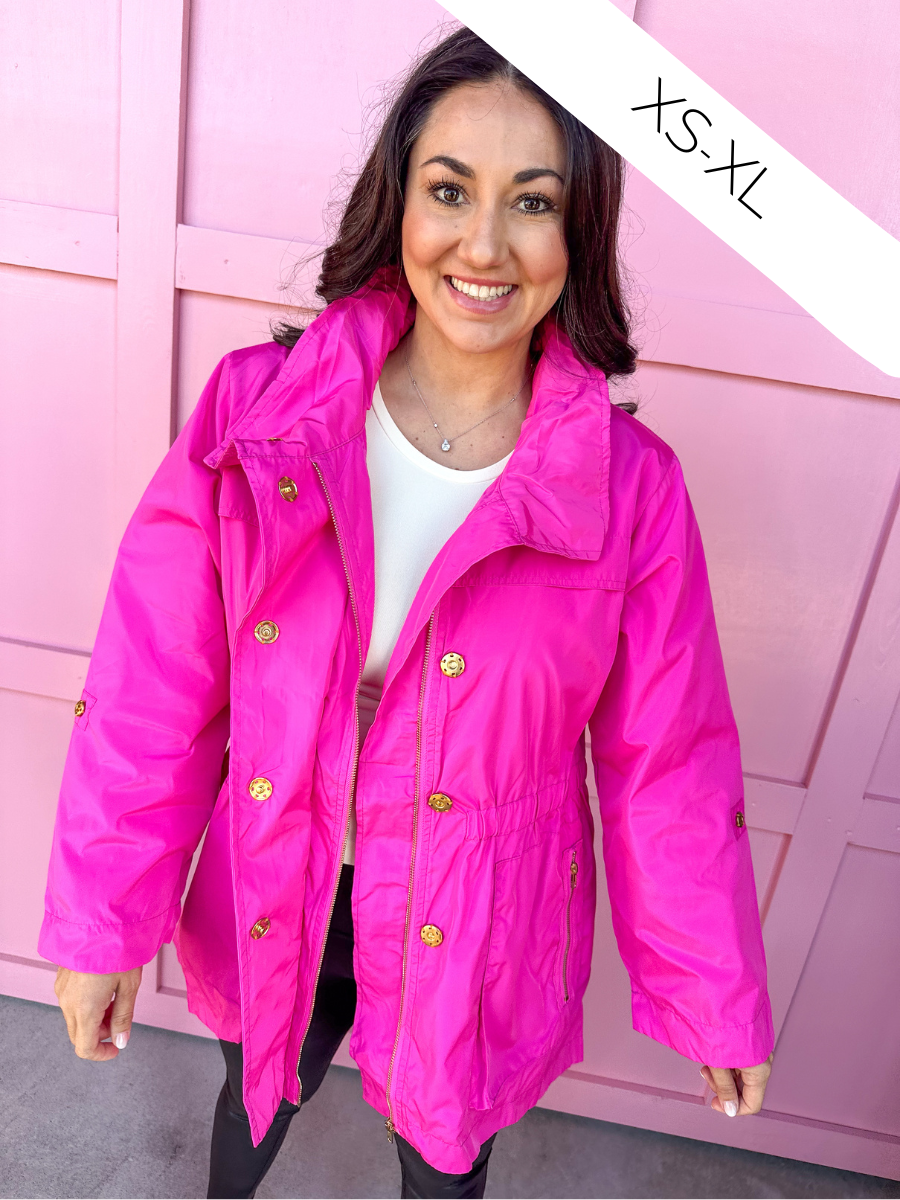 Rain On Me Rain Jacket - Pink