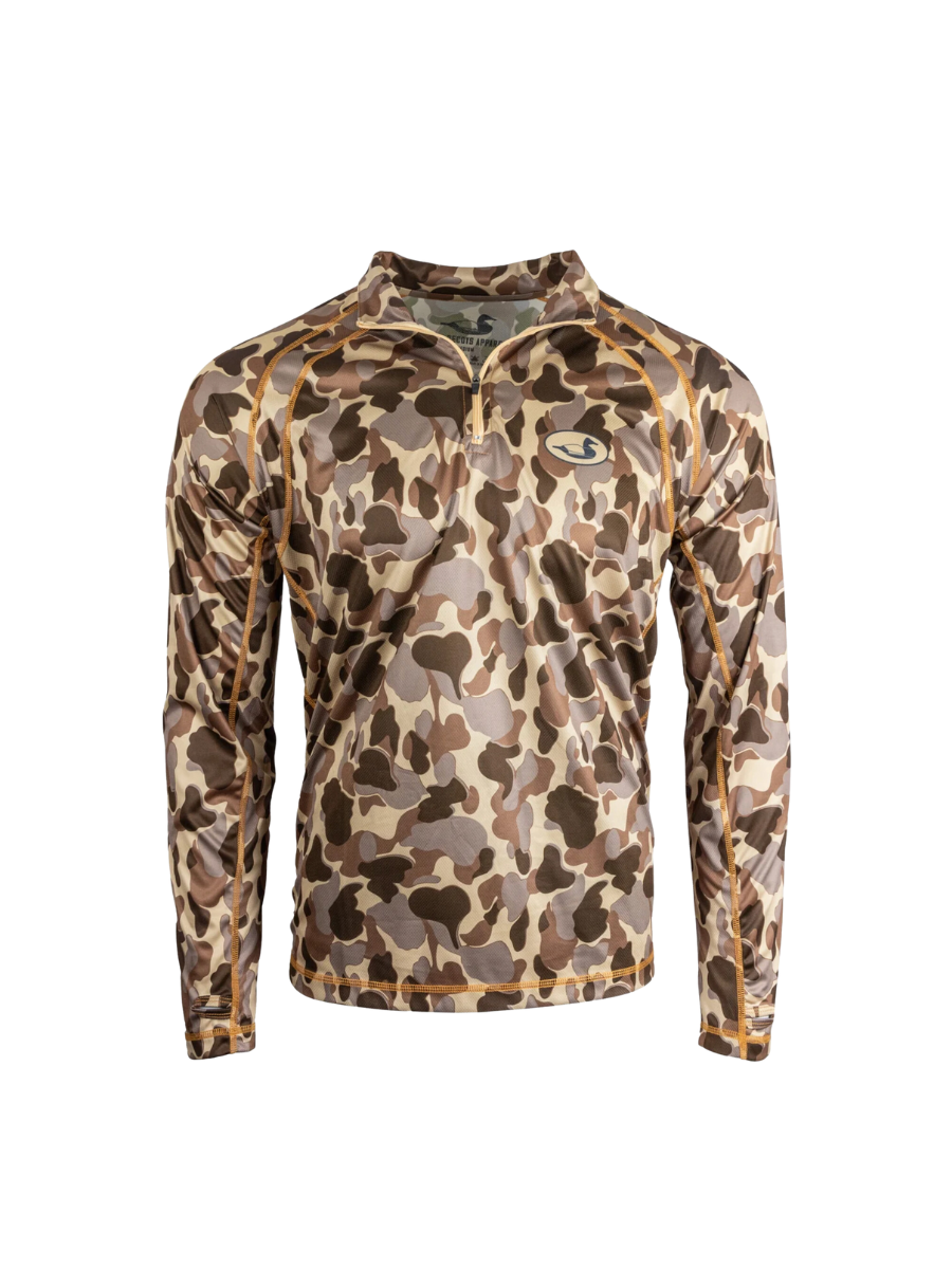 Dixie Decoys | FrogSkin Camo 1/4 Zip Pullover