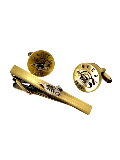 cufflinks and tie clasp dixie decoy shotgun shell mens accessory tripp