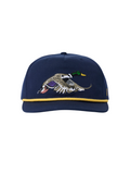 Duck Camp Mallard Hat Navy Rope Hat Embroidered Duck Gold Rope Adjustable Men's Hat Jincy's Tripp Mens 
