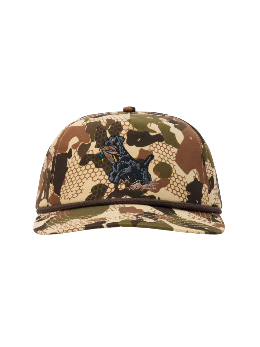 Duck Camp | Black Lab Hat - Wetland Camo