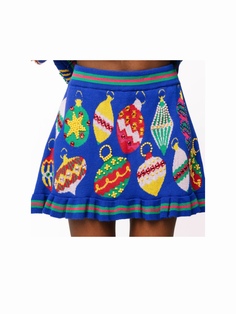 QUEEN OF SPARKLES | Multi Jeweled Ornament Skirt
