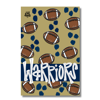 Jincy's football warriors lawn flag home gifts