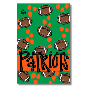 Jincy's patriots lawn flag football home gifts pinewood