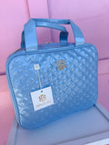 Caroline Hill | Punta Cana Large Case - Light Blue Patent
