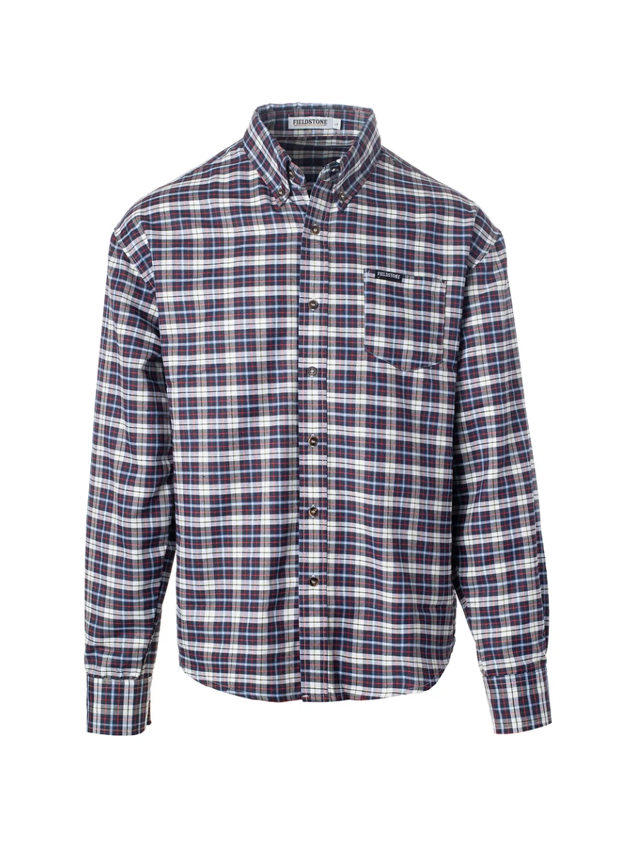 Fieldstone | YOUTH McCoy Button Down - Navy/Red