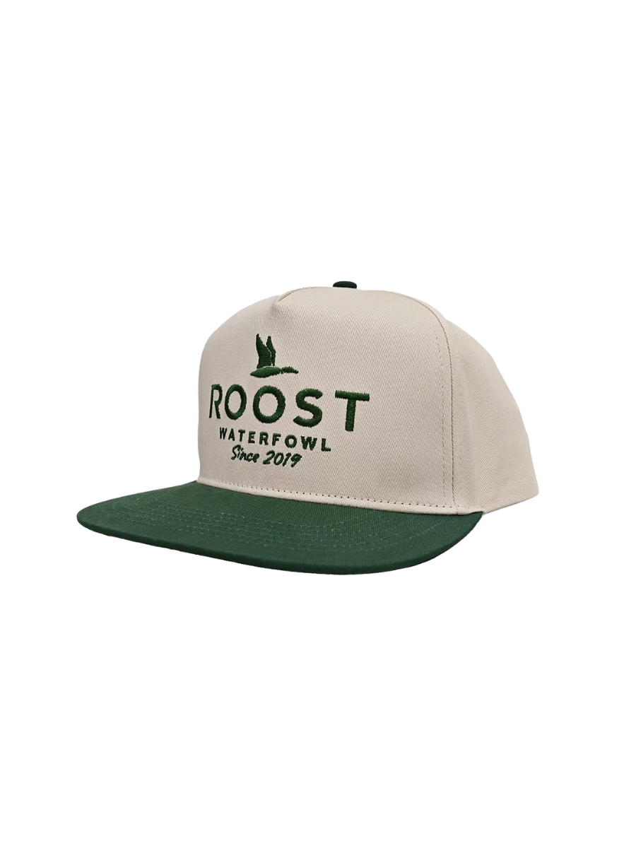 Roost | Canvas Green Logo Hat