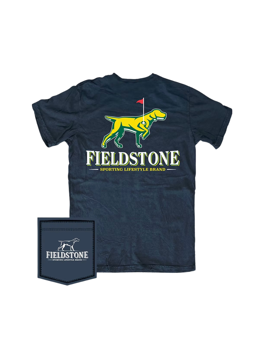 Fieldstone | YOUTH Logo Pin Tee - Navy