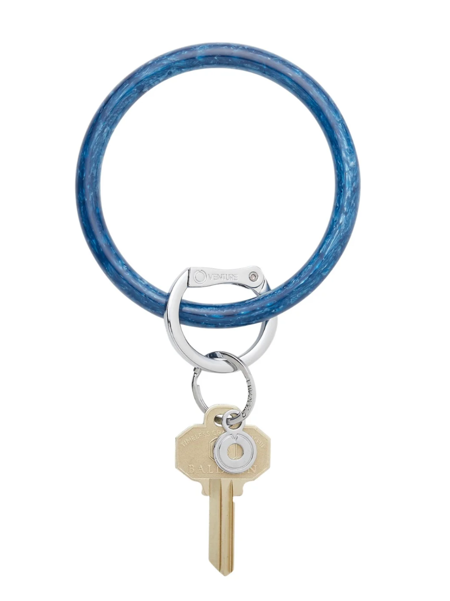 OVENTURE | Resin Big O Key Ring - Mind Blowing Blue