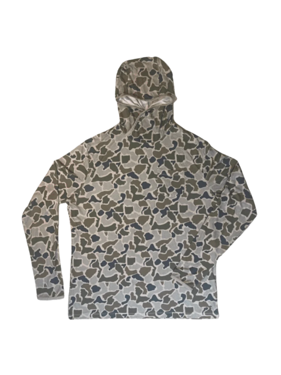 Peach State Pride | Lightweight Performance Hoodie - Fishing Camo